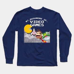 Mt Rushmore of Arcade Games Long Sleeve T-Shirt